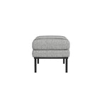 Banc rembourré HomePop avec piètement en métal – Boucle crème