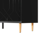 Meuble TV, console avec étagères réglables, buffet de rangement pour salon