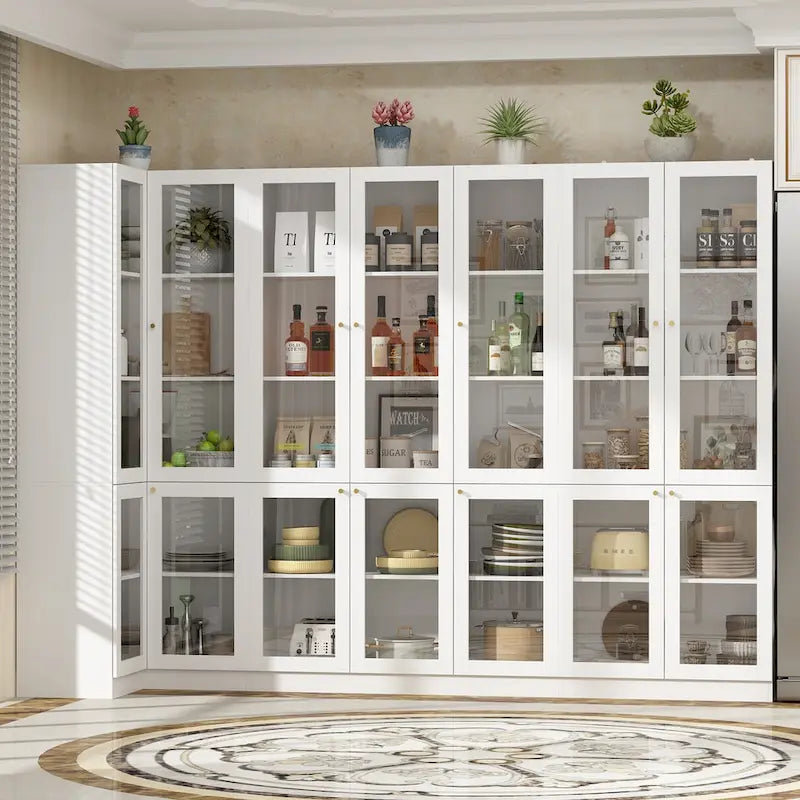 Armoire de rangement de cuisine, buffet utilitaire, placard modulaire