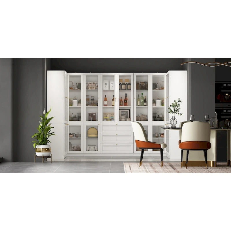 Armoire de rangement de cuisine, buffet utilitaire, placard modulaire