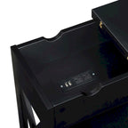 Table d'appoint Oxford Flip Top de Convenience Concepts avec station de charge et étagère
