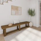 Banc de salle à manger classique en bois massif Plank and Beam - 86
