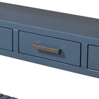 Console moderne pour salon avec 4 tiroirs et 2 étagères