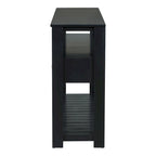Console moderne pour salon avec 4 tiroirs et 2 étagères
