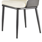 Chaises de salle à manger en similicuir, lot de 4 - 18.1L x 21.3P x 36.6H