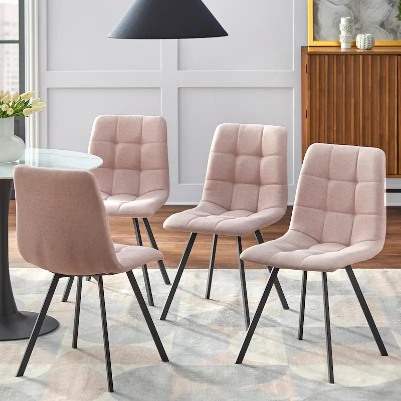 Chaises de salle à manger rembourrées Simple Living Rho (lot de 4)