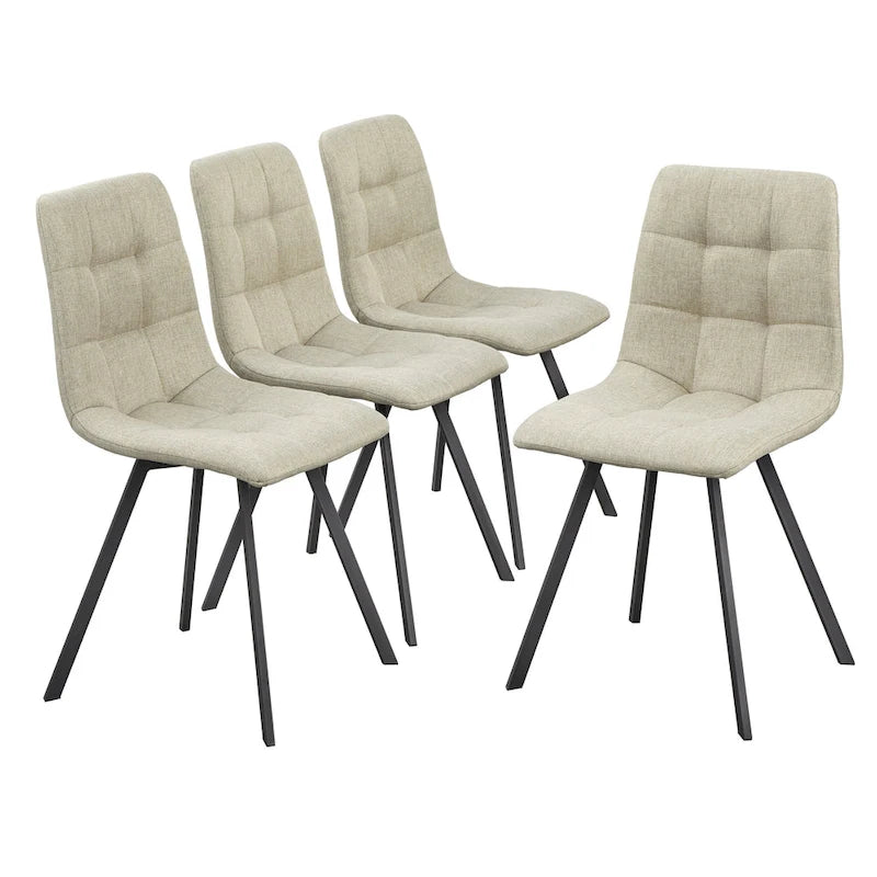 Chaises de salle à manger rembourrées Simple Living Rho (lot de 4)