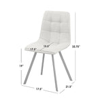 Chaises de salle à manger rembourrées Simple Living Rho (lot de 4)
