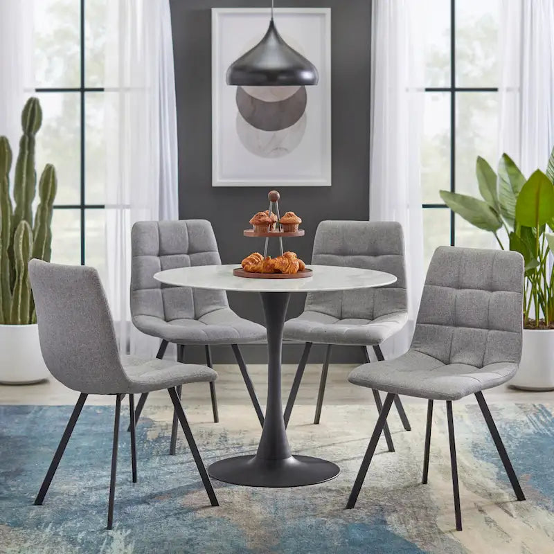 Chaises de salle à manger rembourrées Simple Living Rho (lot de 4)