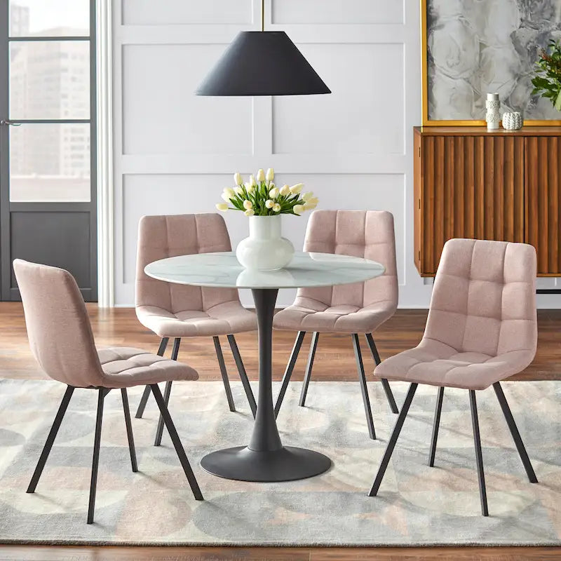 Chaises de salle à manger rembourrées Simple Living Rho (lot de 4)