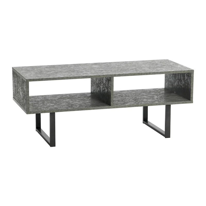 Meuble TV rectangulaire, table basse et rangement Household Essentials - 40,1 cm L x 100,1 cm l x 40,1 cm H