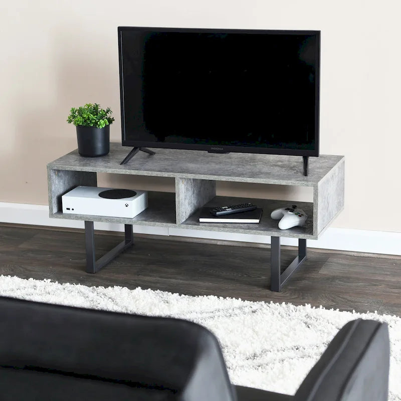 Meuble TV rectangulaire, table basse et rangement Household Essentials - 40,1 cm L x 100,1 cm l x 40,1 cm H