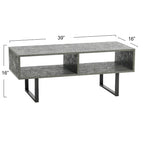 Meuble TV rectangulaire, table basse et rangement Household Essentials - 40,1 cm L x 100,1 cm l x 40,1 cm H
