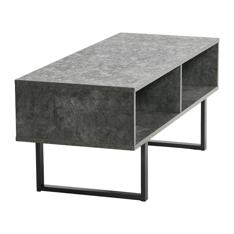 Meuble TV rectangulaire, table basse et rangement Household Essentials - 40,1 cm L x 100,1 cm l x 40,1 cm H