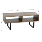Meuble TV rectangulaire, table basse et rangement Household Essentials - 40,1 cm L x 100,1 cm l x 40,1 cm H