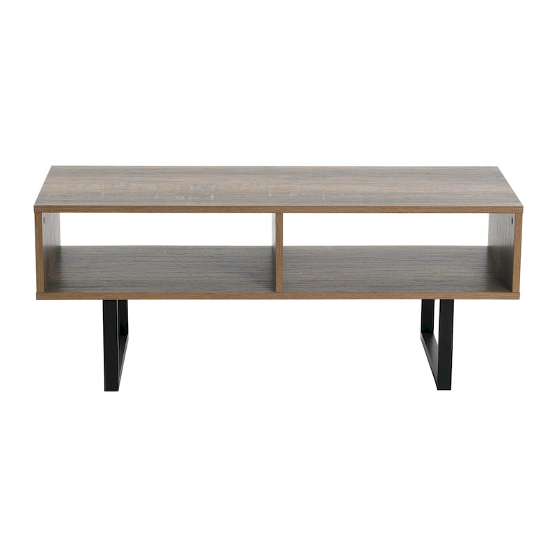 Meuble TV rectangulaire, table basse et rangement Household Essentials - 40,1 cm L x 100,1 cm l x 40,1 cm H