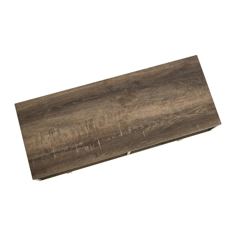 Meuble TV rectangulaire, table basse et rangement Household Essentials - 40,1 cm L x 100,1 cm l x 40,1 cm H