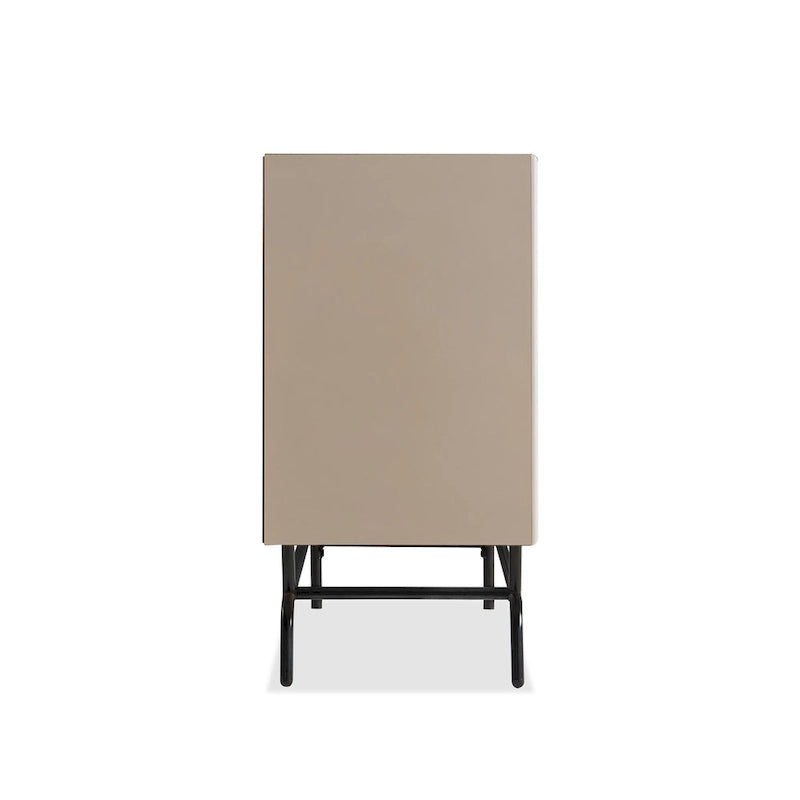 DH BASIC Buffet et vaisselier de salle à manger moderne marron rétro 152 cm avec rangement pour vin Denhour