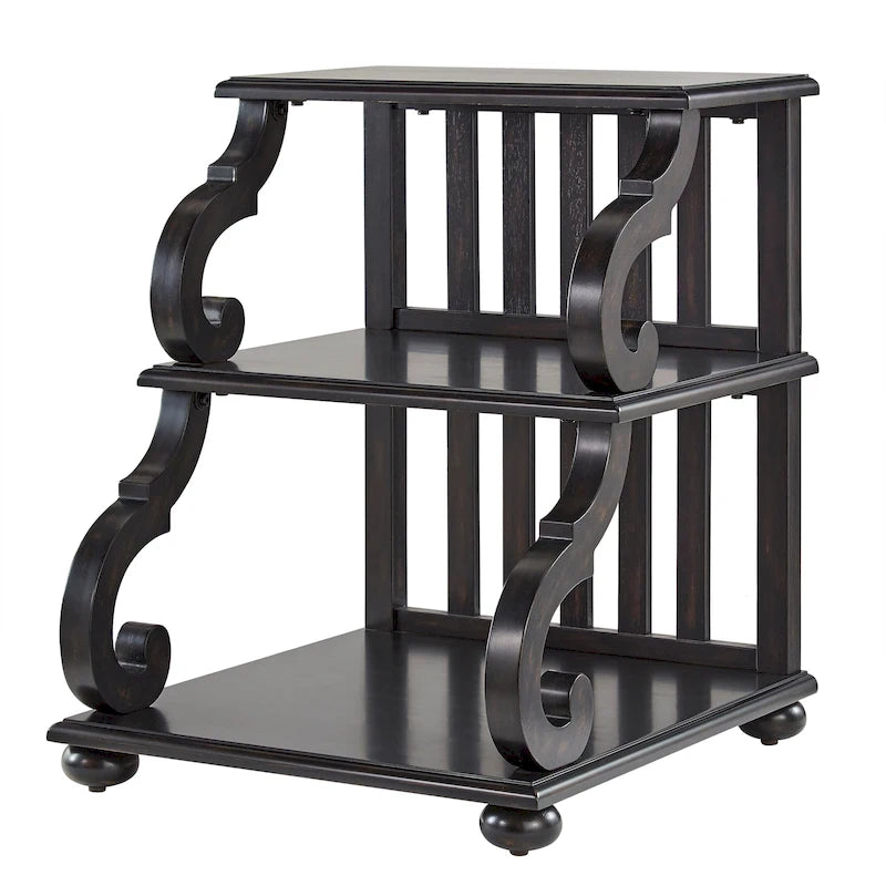 Table d'appoint à volutes Lorraine Wood par iNSPIRE Q Classic