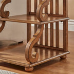 Table d'appoint à volutes Lorraine Wood par iNSPIRE Q Classic