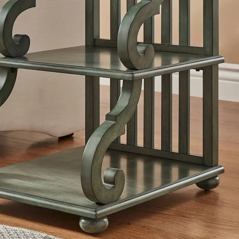 Table d'appoint à volutes Lorraine Wood par iNSPIRE Q Classic