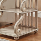 Table d'appoint à volutes Lorraine Wood par iNSPIRE Q Classic