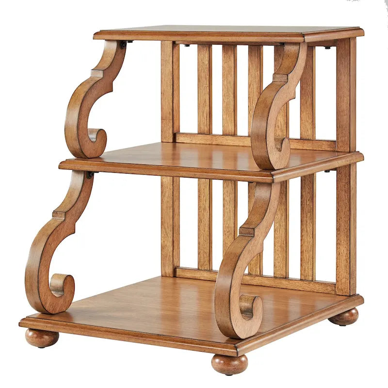 Table d'appoint à volutes Lorraine Wood par iNSPIRE Q Classic