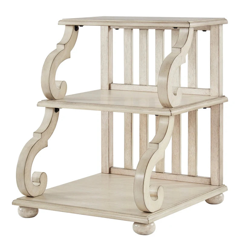 Table d'appoint à volutes Lorraine Wood par iNSPIRE Q Classic