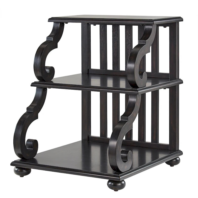 Table d'appoint à volutes Lorraine Wood par iNSPIRE Q Classic