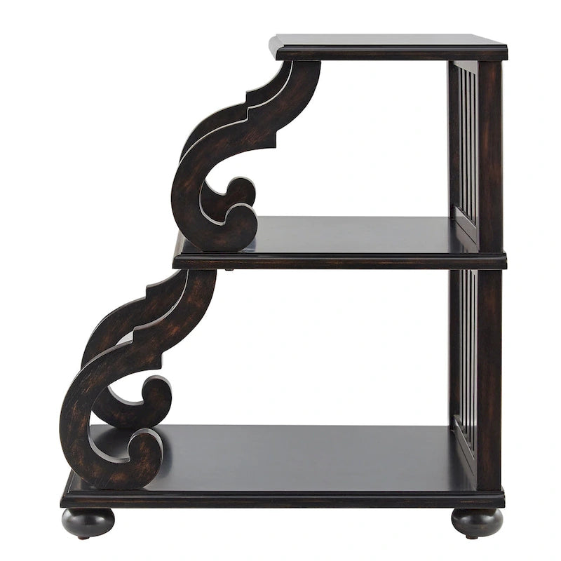 Table d'appoint à volutes Lorraine Wood par iNSPIRE Q Classic