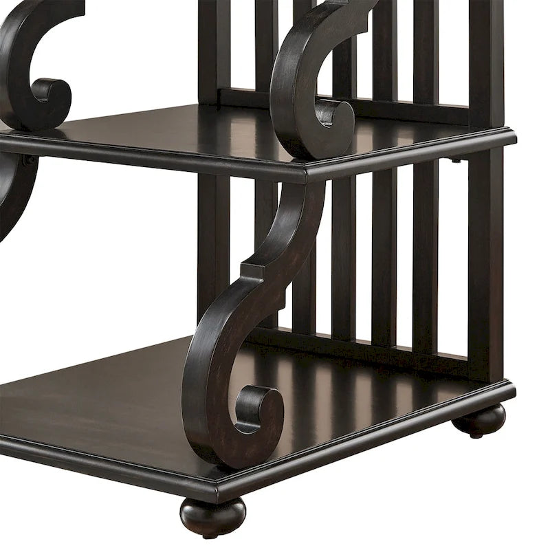 Table d'appoint à volutes Lorraine Wood par iNSPIRE Q Classic