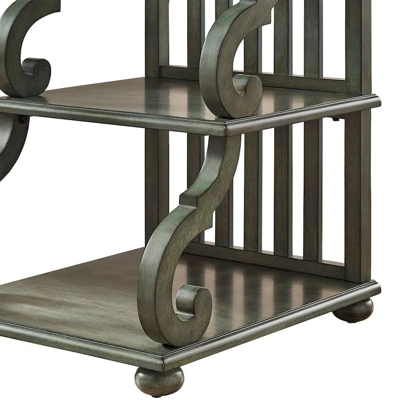 Table d'appoint à volutes Lorraine Wood par iNSPIRE Q Classic