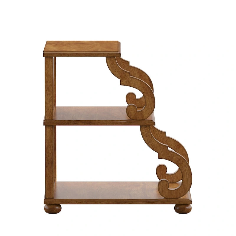 Table d'appoint à volutes Lorraine Wood par iNSPIRE Q Classic