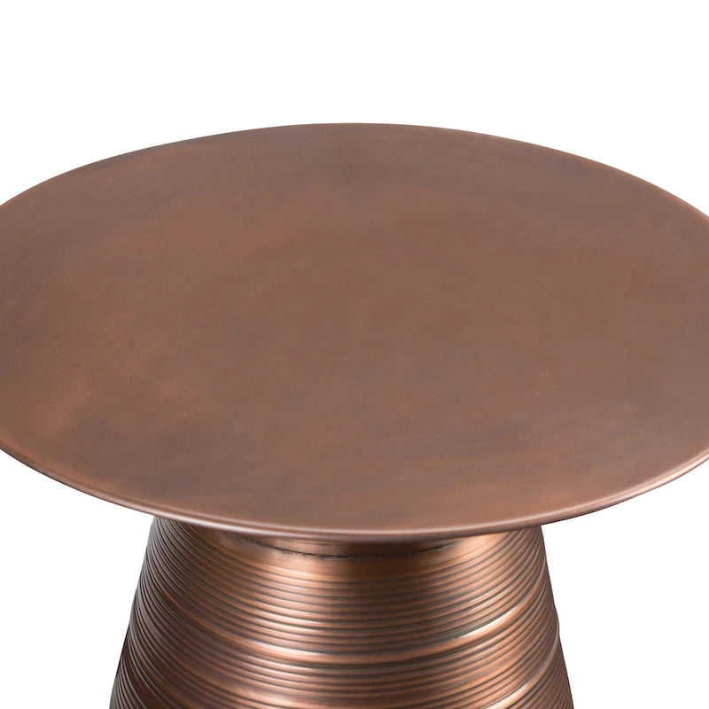 WYNDENHALL Bernhardt Industrial Table d'appoint en métal de 45 cm de large, entièrement assemblée