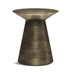 WYNDENHALL Bernhardt Industrial Table d'appoint en métal de 45 cm de large, entièrement assemblée