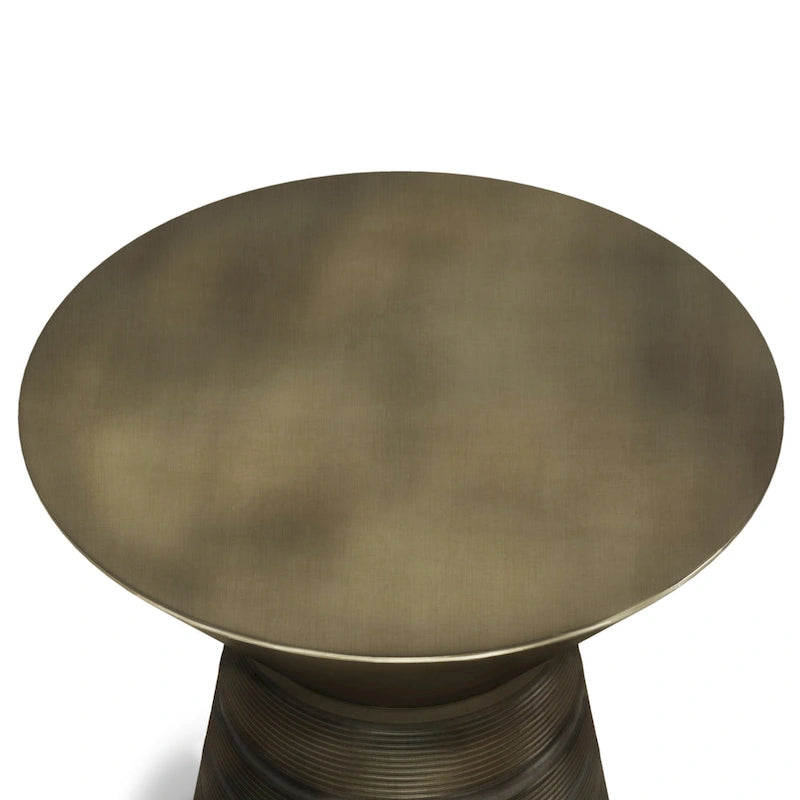 WYNDENHALL Bernhardt Industrial Table d'appoint en métal de 45 cm de large, entièrement assemblée