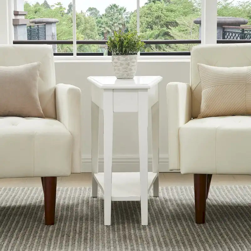 Table d'appoint inclinable Leick Home avec étagère