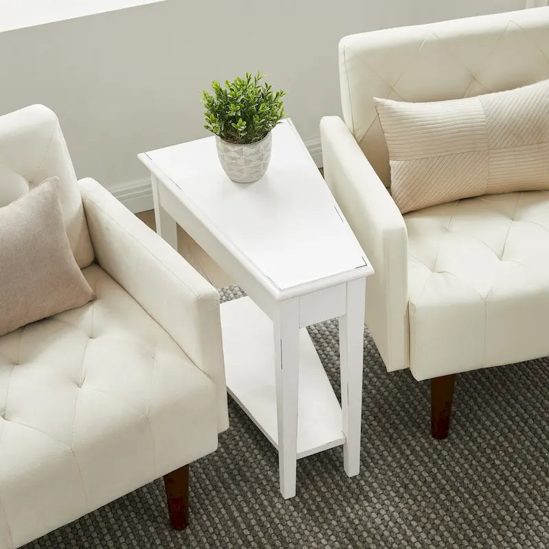 Table d'appoint inclinable Leick Home avec étagère