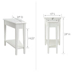 Table d'appoint inclinable Leick Home avec étagère