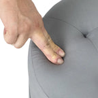 Tabouret de Maquillage Rond Capitonnée en Velours Repose-Pieds Ottomane Adeco