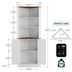 Meuble d'angle haut de 66 po avec éclairage DEL