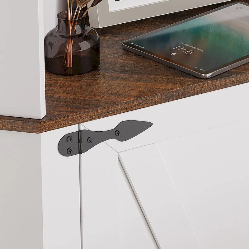 Meuble d'angle haut de 66 po avec éclairage DEL