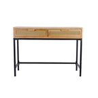 COZAYH 44 Table console de canapé moderne de style ferme à façade tissée