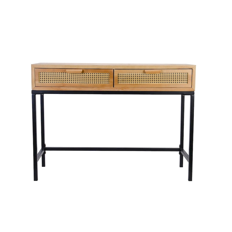 COZAYH 44 Table console de canapé moderne de style ferme à façade tissée