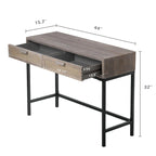 COZAYH 44 Table console de canapé moderne de style ferme à façade tissée