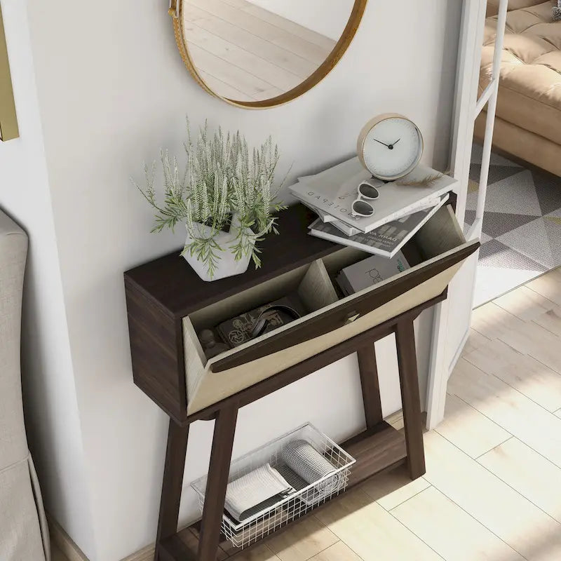 Table console DH BASIC Modern 32 pouces 1 étagère 1 tiroir par Denhour