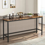 Console Derrière Canapé, Table d'Entrée Étroite de 180 cm de Long