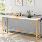 Console Derrière Canapé, Table d'Entrée Étroite de 180 cm de Long