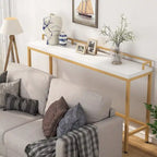 Console Derrière Canapé, Table d'Entrée Étroite de 180 cm de Long