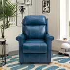 Fauteuil inclinable électrique de relaxation en similicuir avec fonction massage pour personnes âgées Clihome